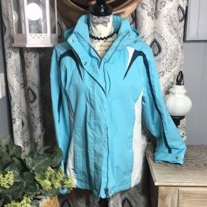 Zeroexposur double zipper snap enclosure jacket